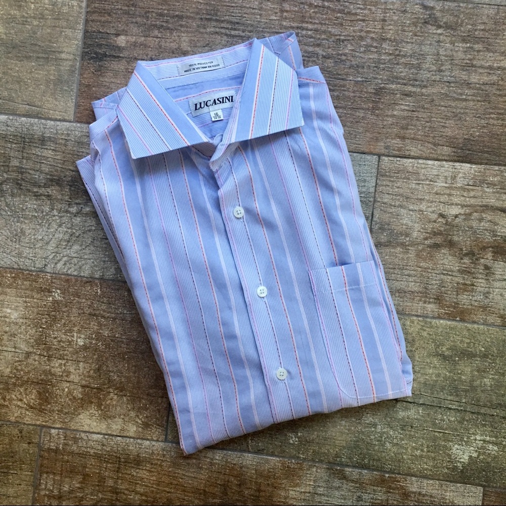 Lucasini Men’s Dress Shirt 👔 16 34/35